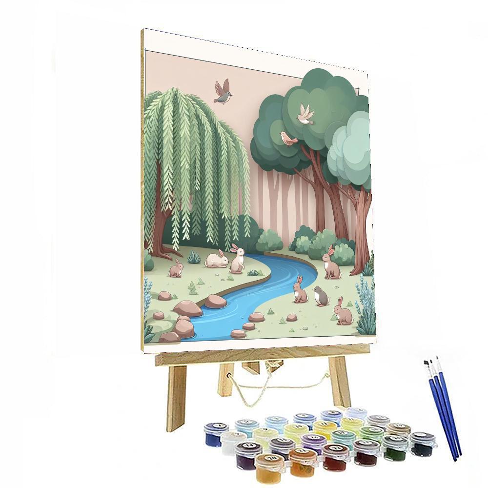 Whispering Willow Woods Painting Number Kit