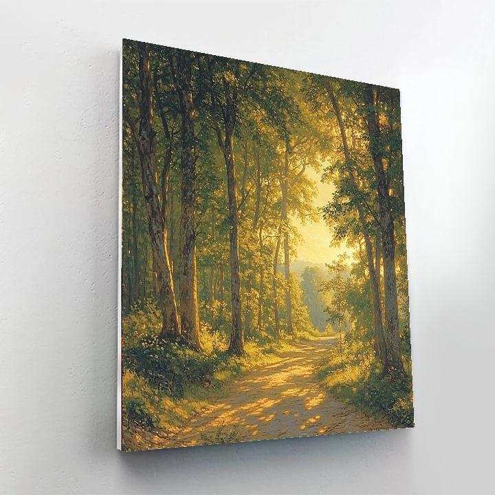 Asher Brown Durand Inspired Nostalgic Pathway  Paint By Numbers Kits