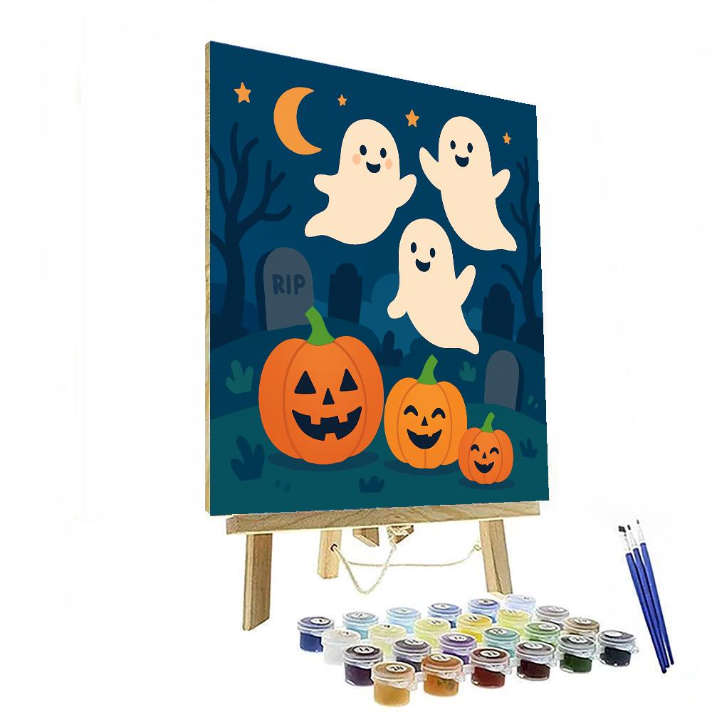 Spooky Halloween Hunt Painting By Numbers Kit
