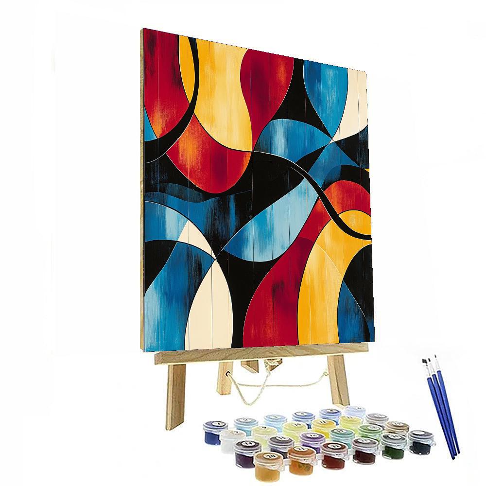 Joan Miró Inspired Harmony In Abstract  Number Painting