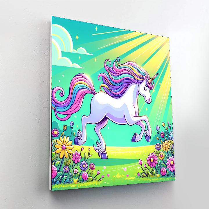 Mystic Unicorn DIY Paint By Numbers