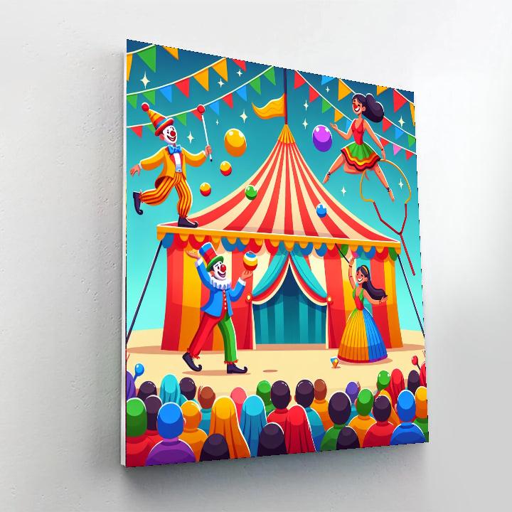 Circus Fun Festival Painting Number Kit