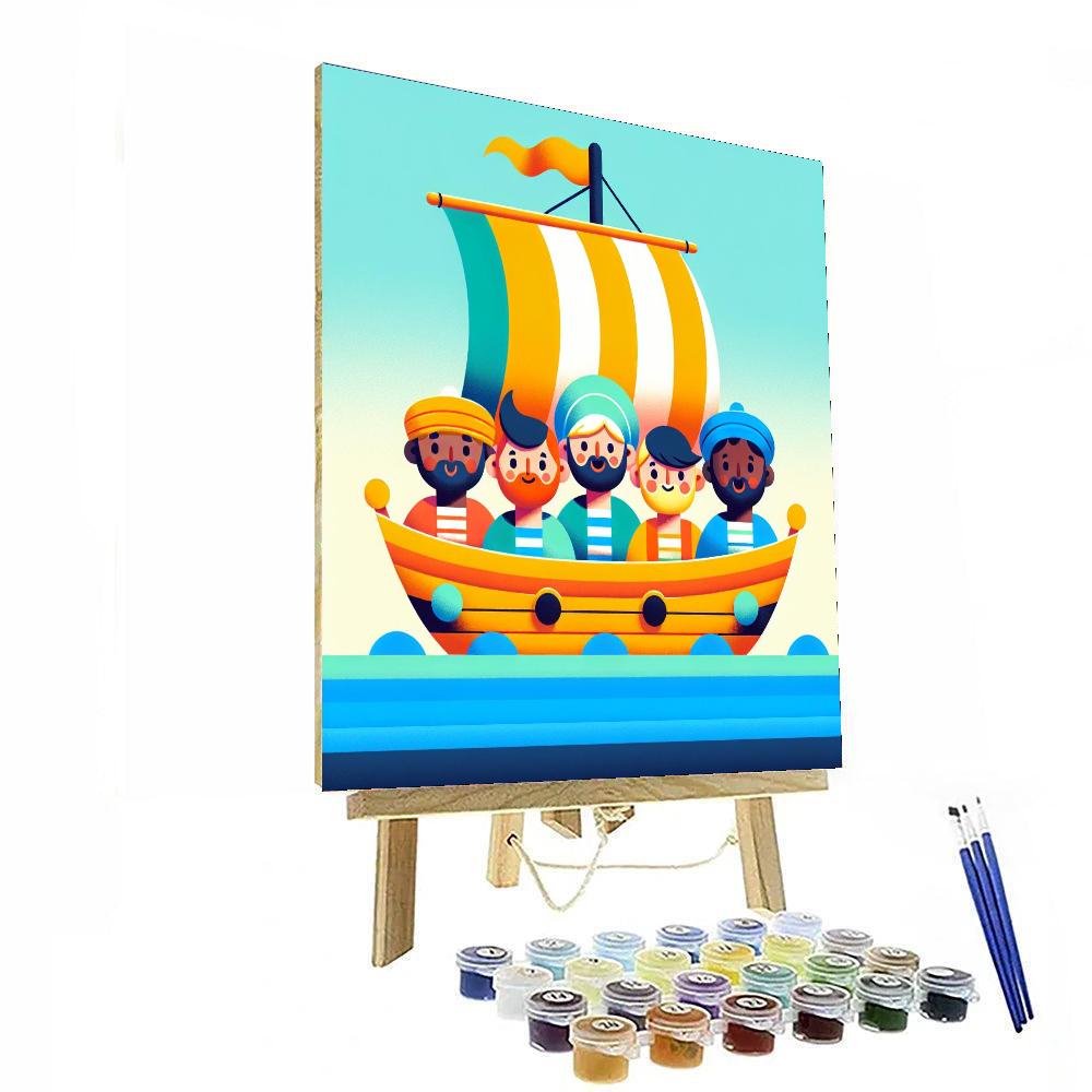 Sailing Adventures Ahoy Number Painting