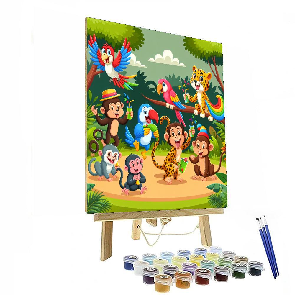 Sunny Jungle Jubilee Number Painting