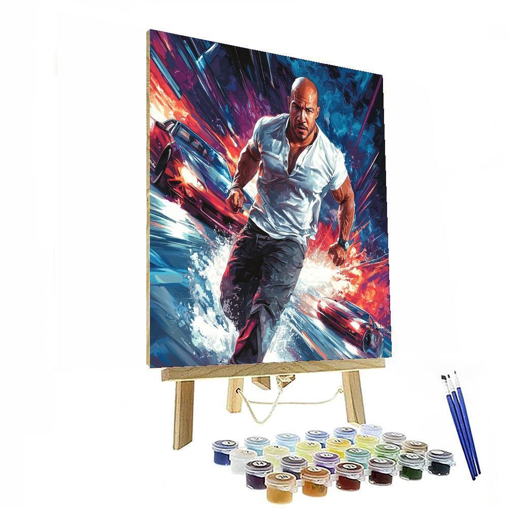 Vin Diesel: The Fast And Fearless Riddick Paint By Color