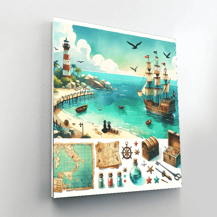 Historic Pirate Cove Paint By Color