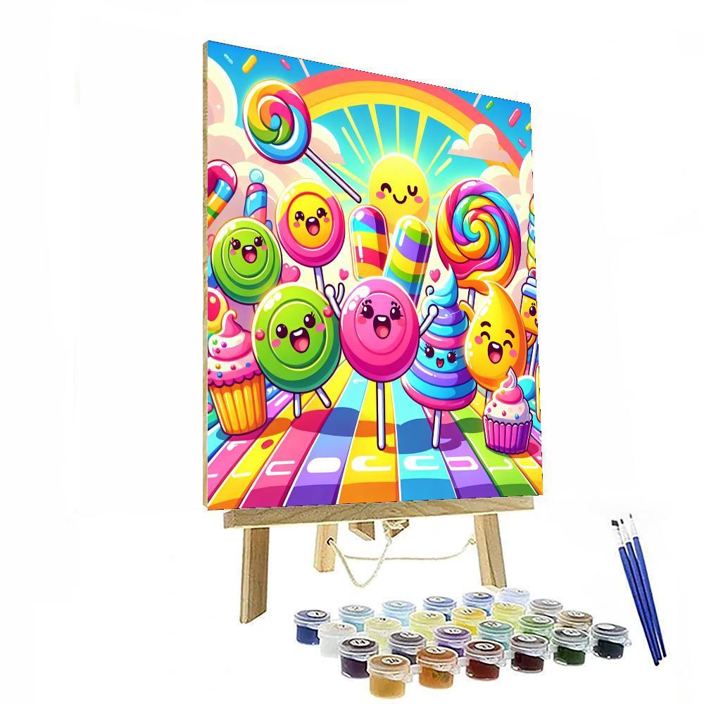 Fantasy Adventure In Candy Land Paint By Number