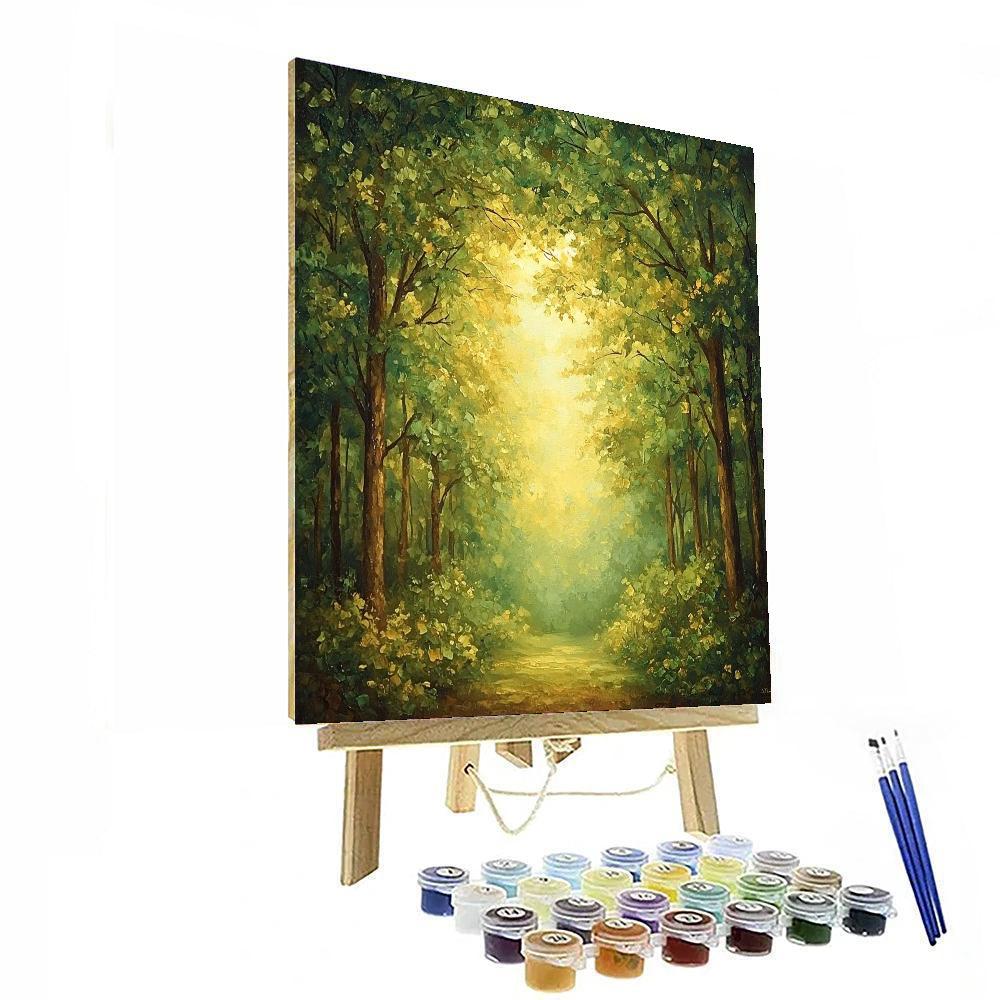 Leonardo Da Vinci Inspired Serenade Of The Forest Canopy  DIY Paint By Numbers