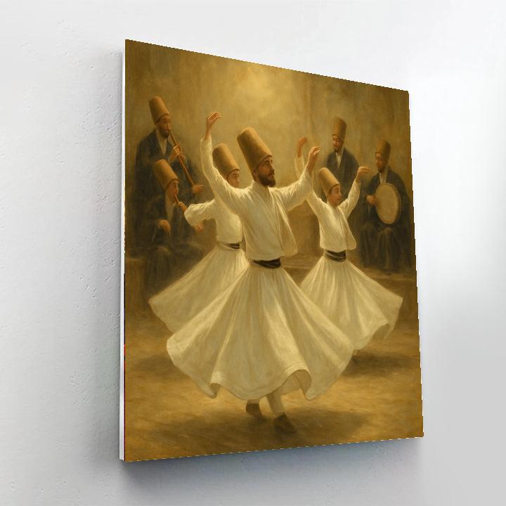 Whirling Dervishes Festival - Konya, Turkey Paint By Color