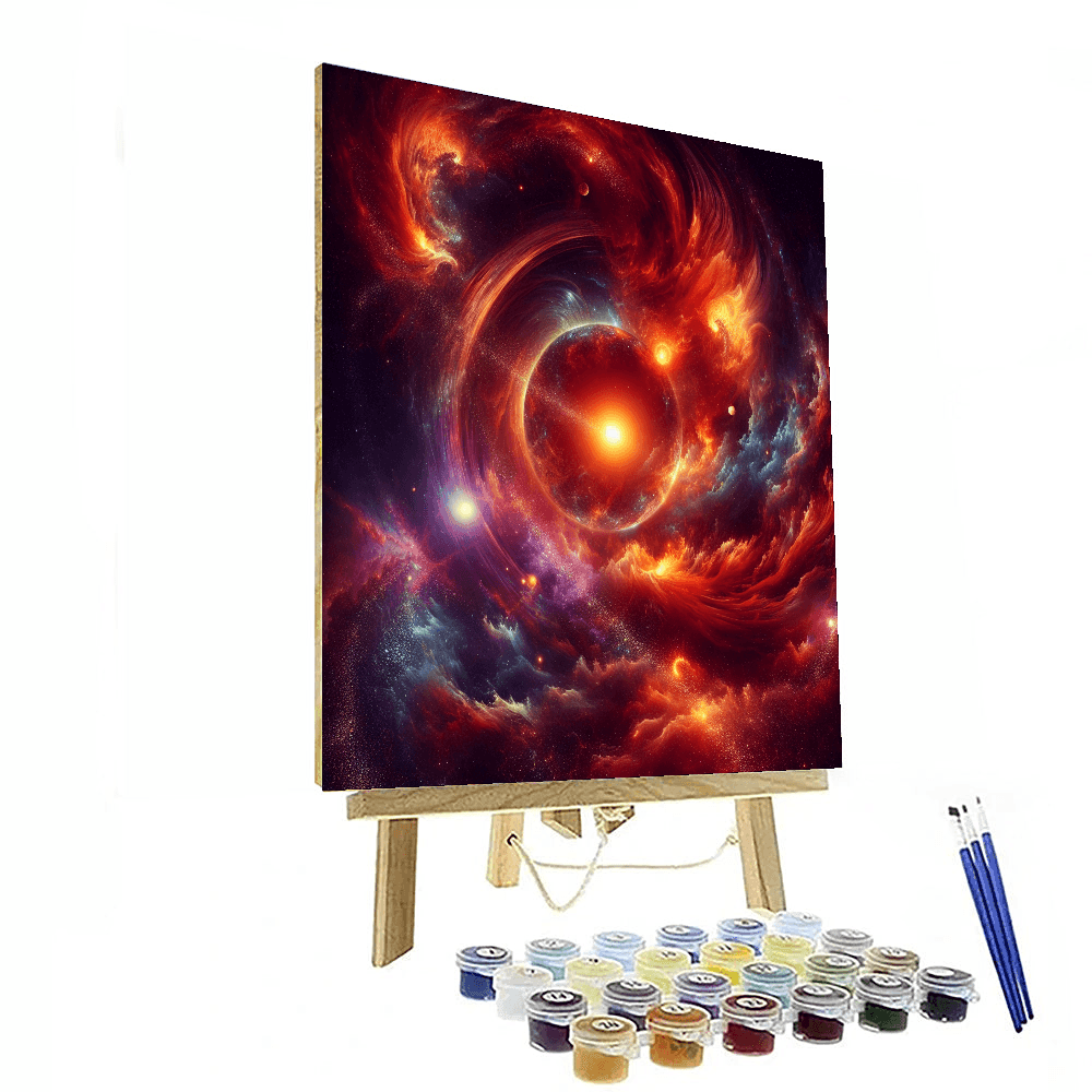 Radiant Solar Flare Phenomenon DIY Paint By Numbers