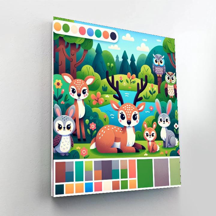 Nature's Friends Painting Number Kit