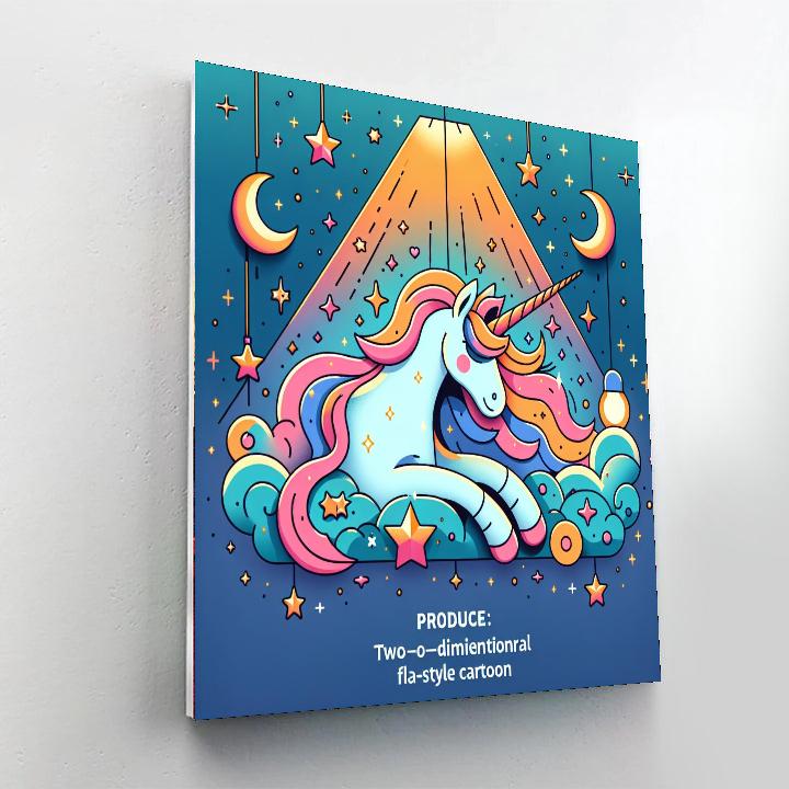 Astral Unicorn Adventure Painting Number Kit