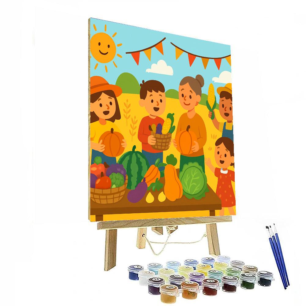 Glorious Harvest Festival Painting By Numbers Kit