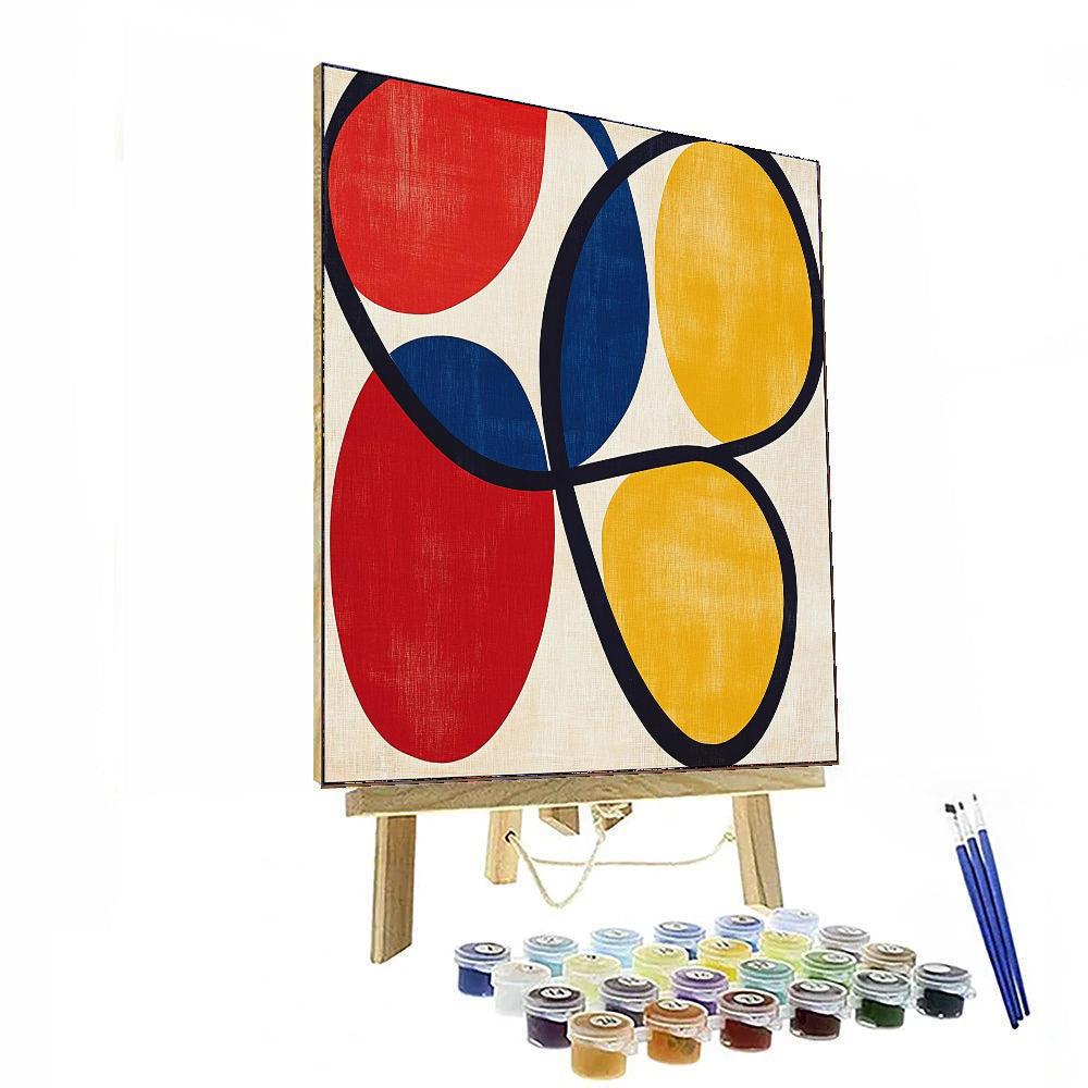 Joan Miró Inspired Playful Shapes  Paint By Numbers Art