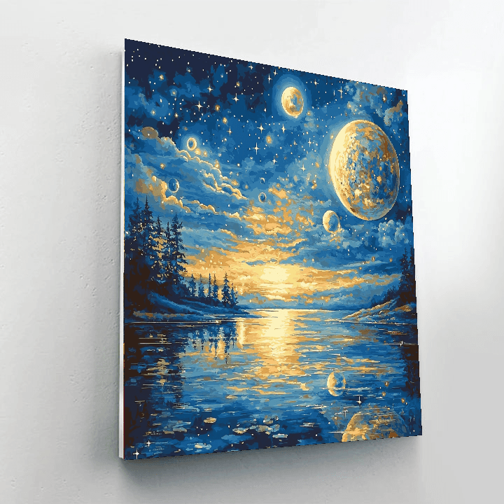 Claude Monet Inspired Solar Harmony  Paint By Numbers