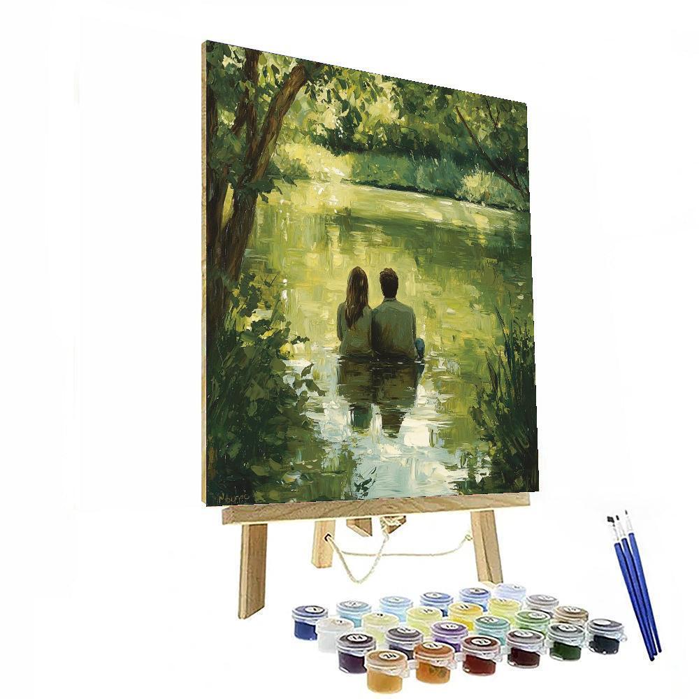 Reflective Pond Daydreams DIY Paint By Numbers
