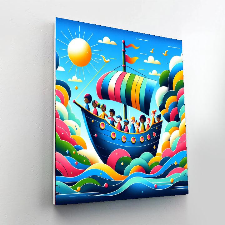 Sailing To Adventure Painting Number Kit