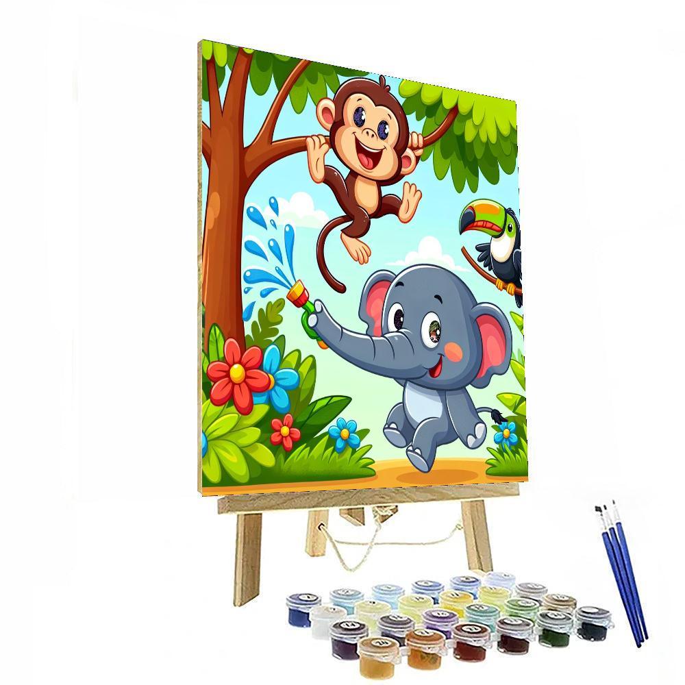 Charming Jungle Adventure Paint By Number
