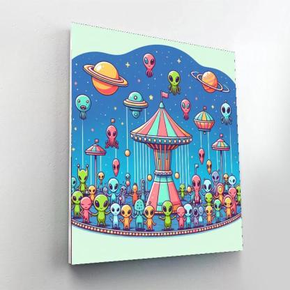 Cosmic Carnival Paint By Numbers Art