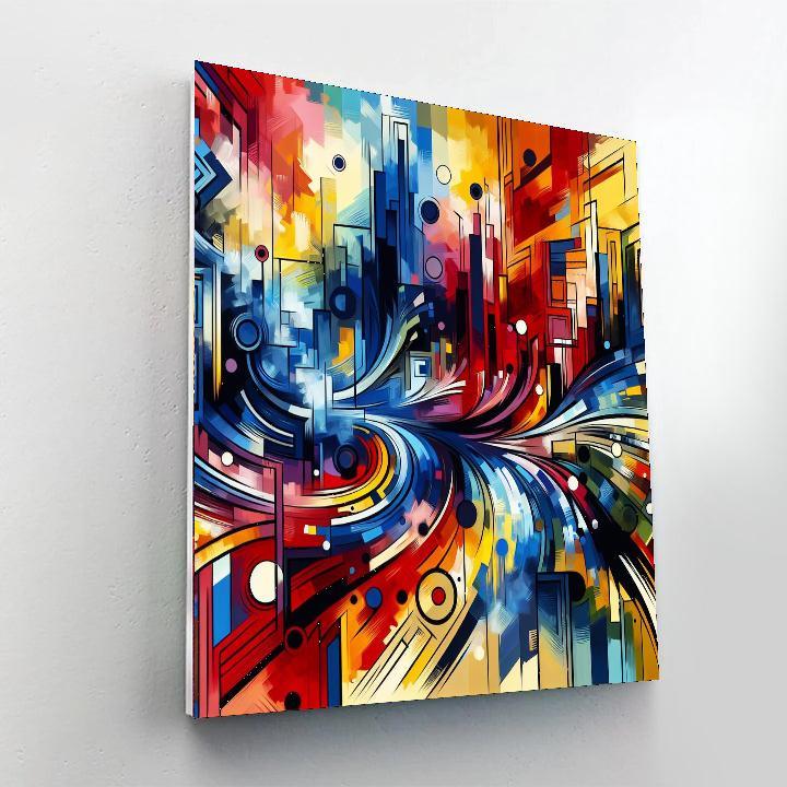 Urban Graffiti Scene Paint By Color