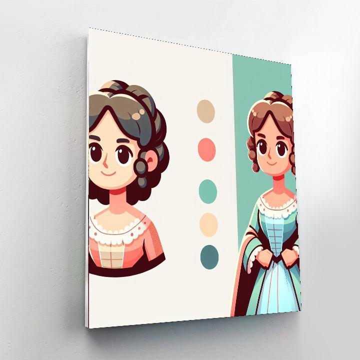 Historical Heroine DIY Paint By Numbers