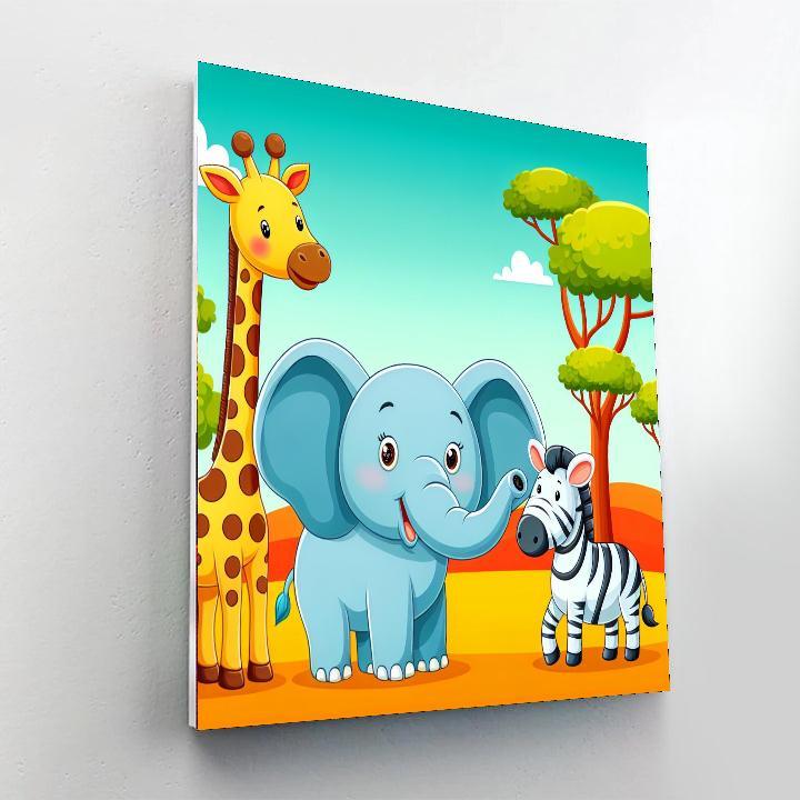 Savanna Wildlife Wonders Painting By Numbers Kit