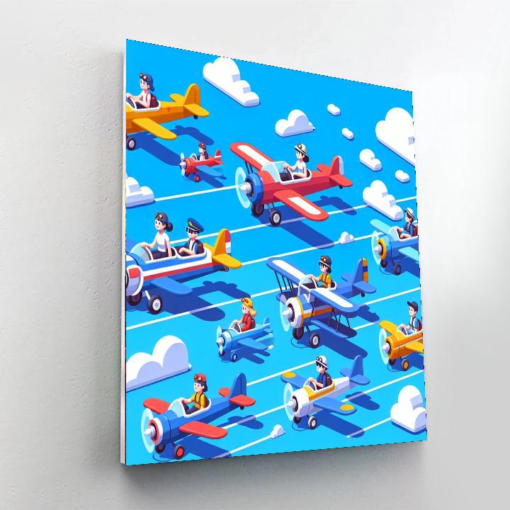 Adventurous Aviators Paint By Numbers Kits