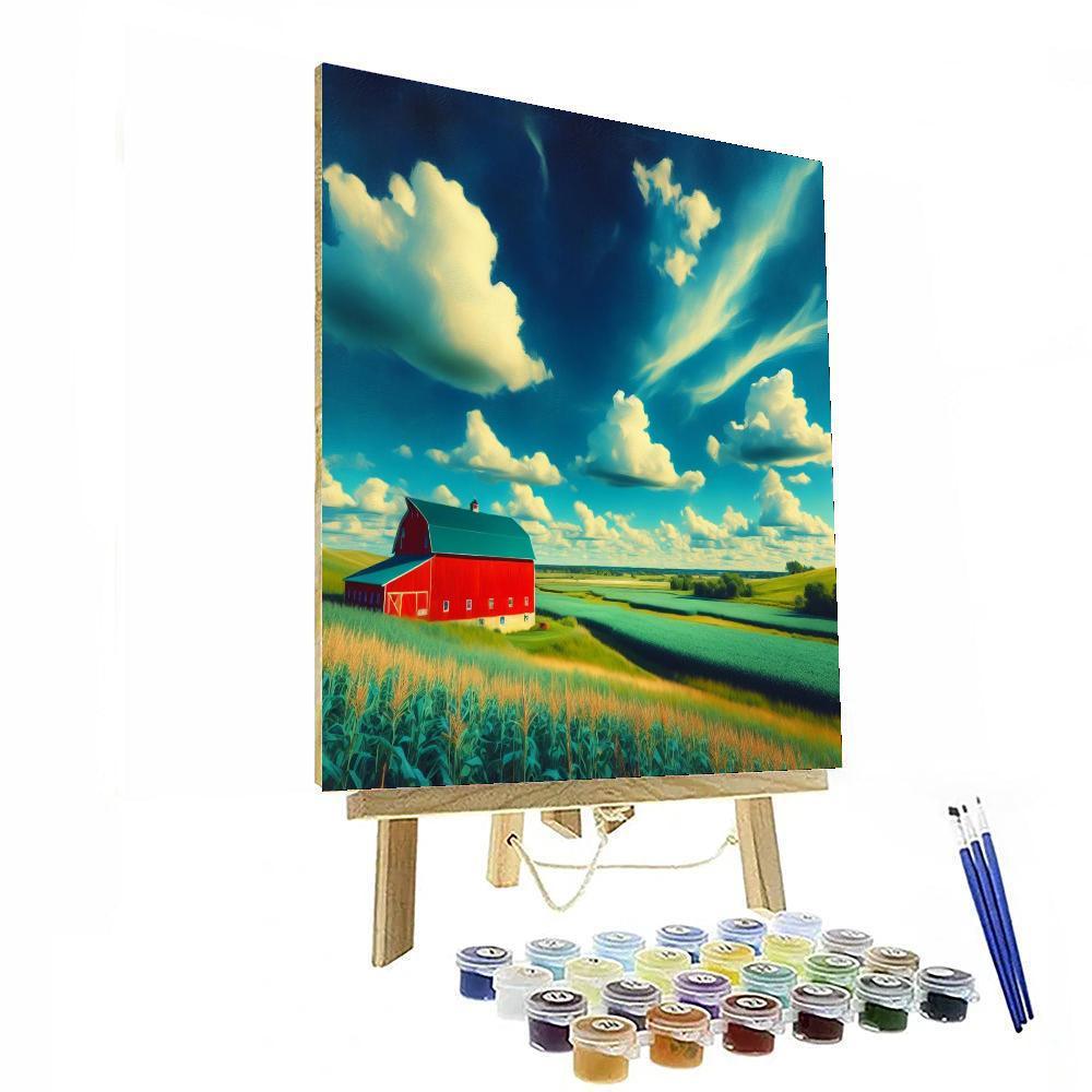 Charming Countryside Barn DIY Paint By Numbers