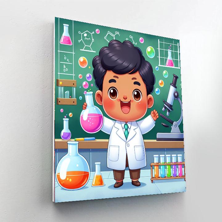 Curious Little Scientist Painting By Numbers Kit