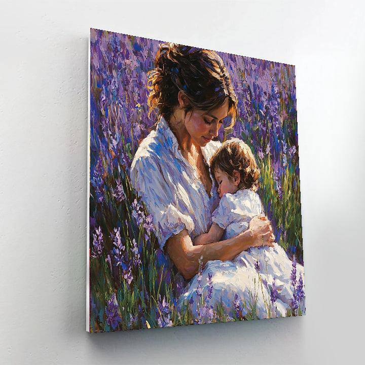 In Mother's Arms Painting Number Kit