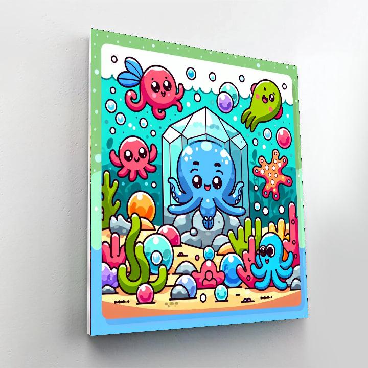 Crystalline Cove Creatures Numbered Painting Kits