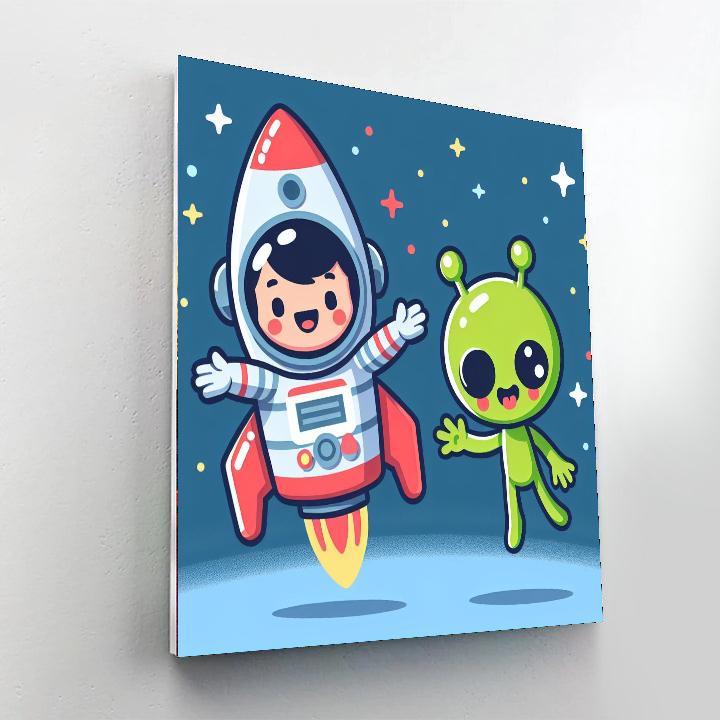 Cosmic Space Patrol Paint By Color