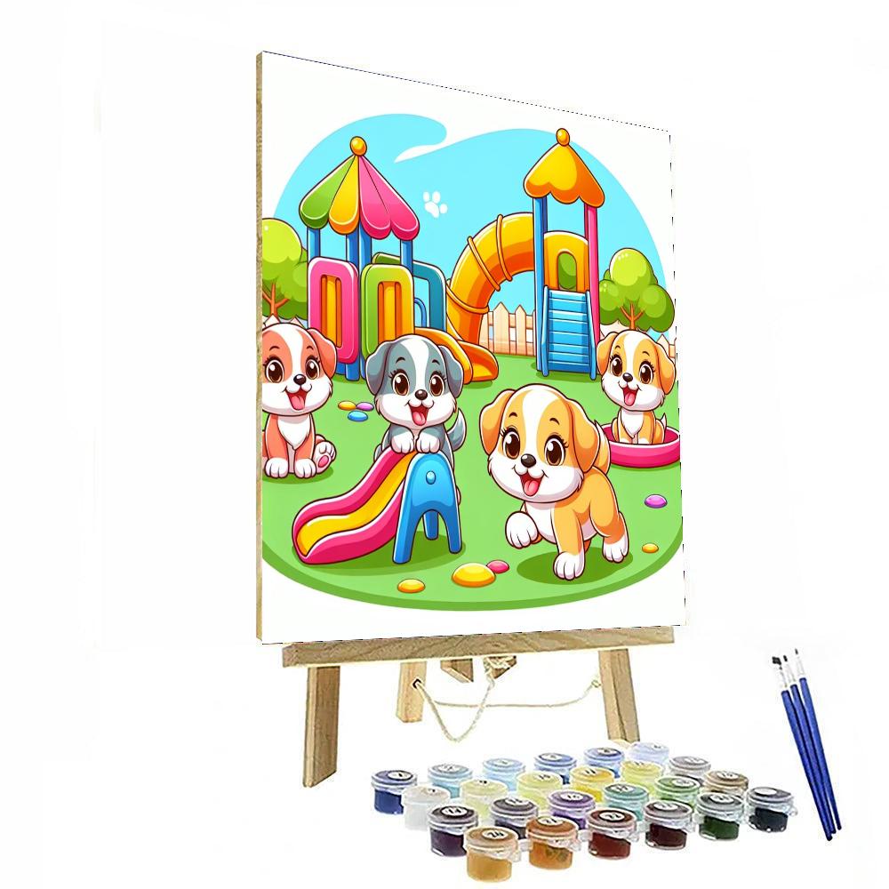 Puppy Pals Playground Number Painting