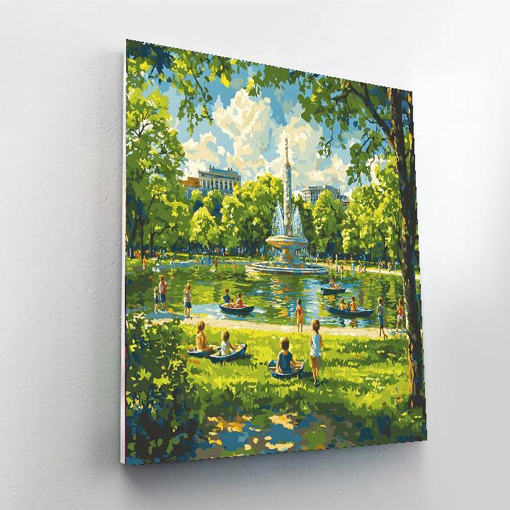 Parque De La Ciudadela - Barcelona Numbered Painting Kits