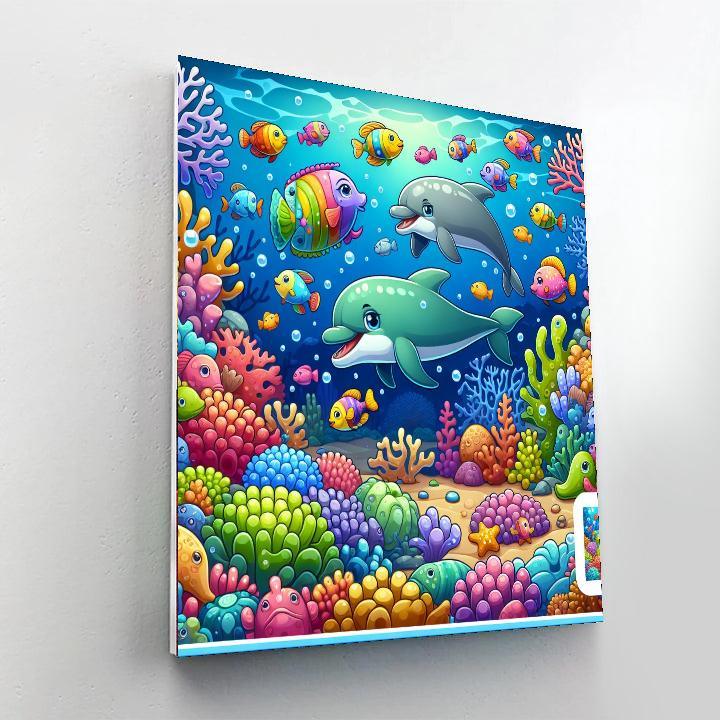 Vibrant Underwater Paradise Painting By Numbers Kit