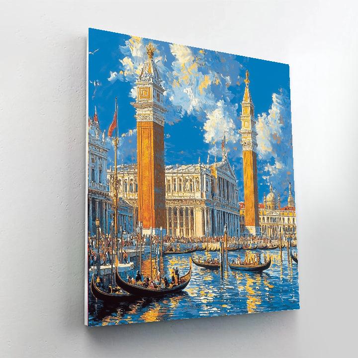 Canaletto Inspired Grand Architecture Of The Past  Paint By Numbers Kits