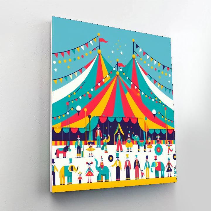 Circus Big Top Spectacular Paint By Number
