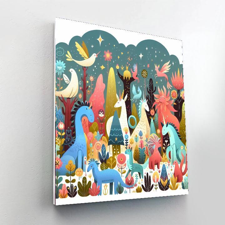Forest Fairytale Gathering Painting By Numbers Kit