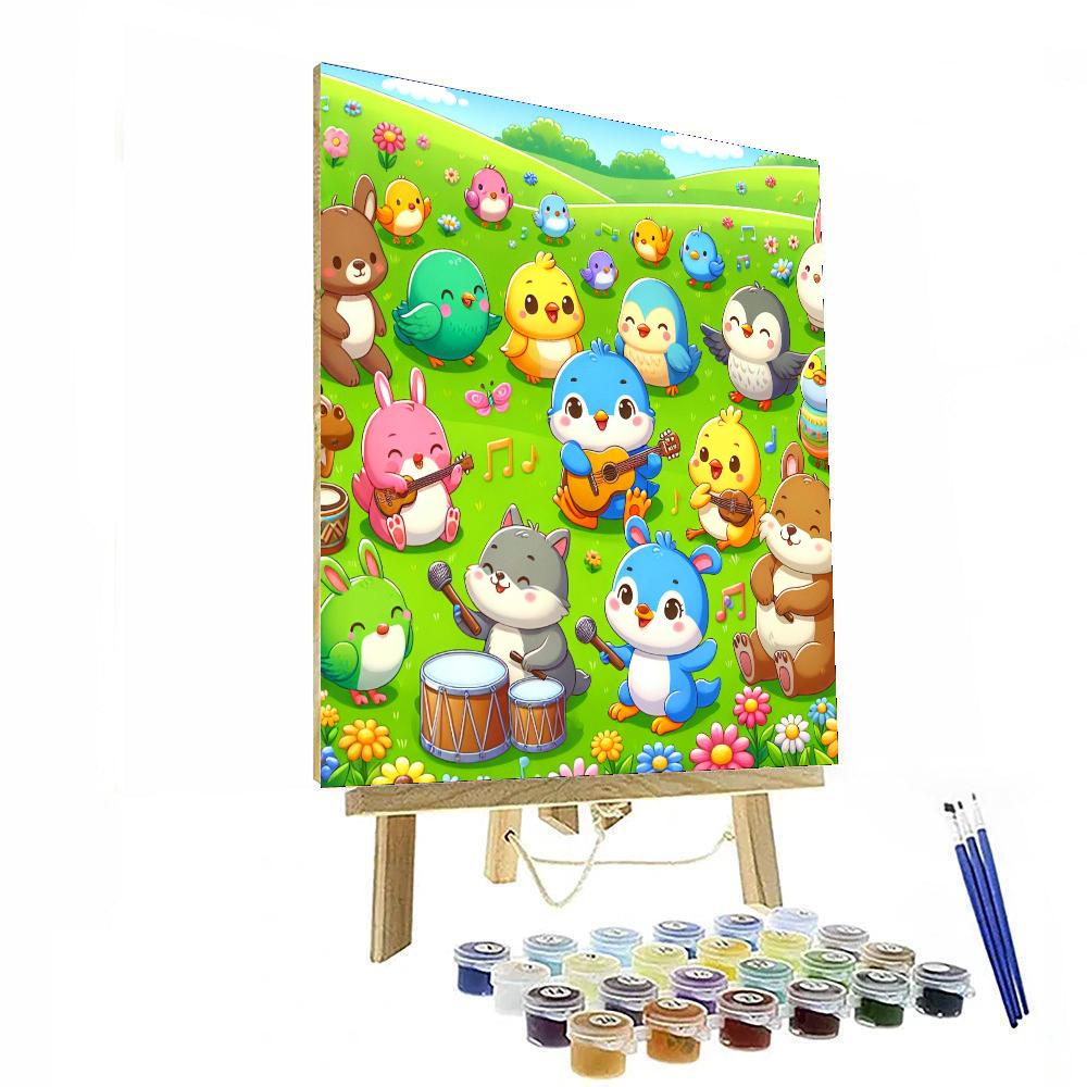 Musical Meadow Melody Paint By Numbers Art