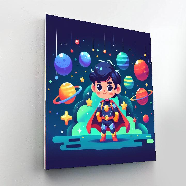 Superhero Galaxy Quest Paint By Numbers Kits
