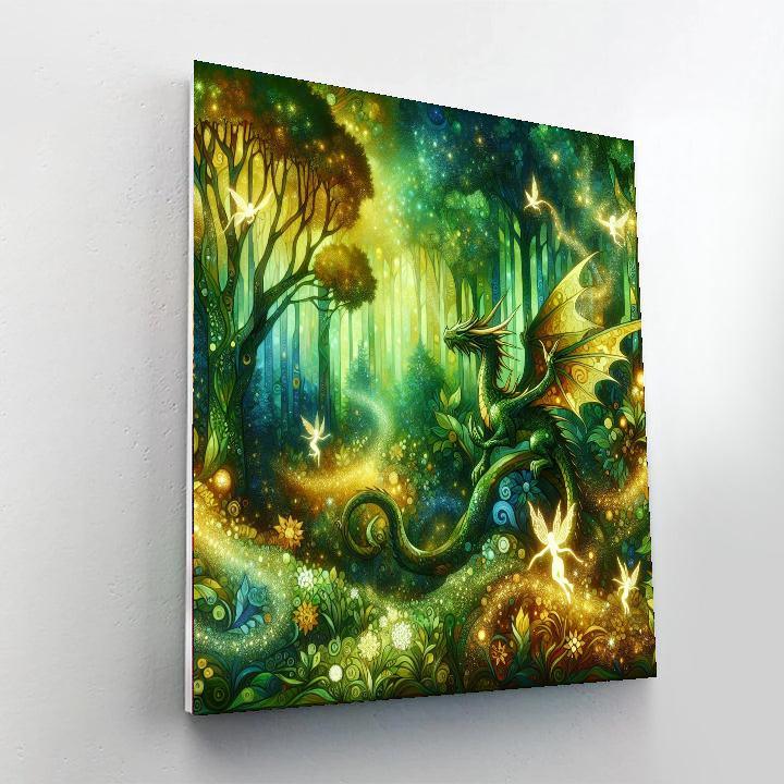 Mythical Forest Adventure Paint By Numbers Art