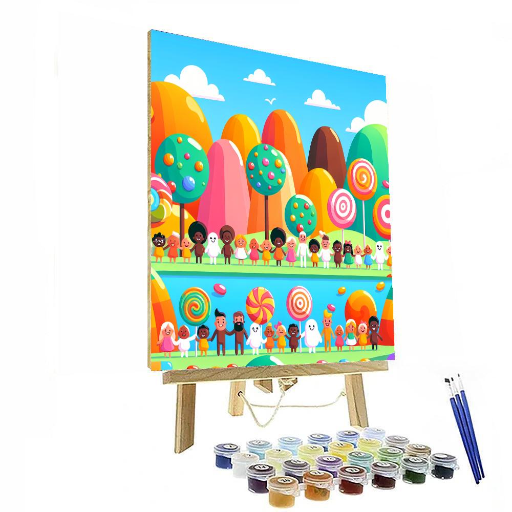 Adventurers In Candy World Paint By Numbers Kits