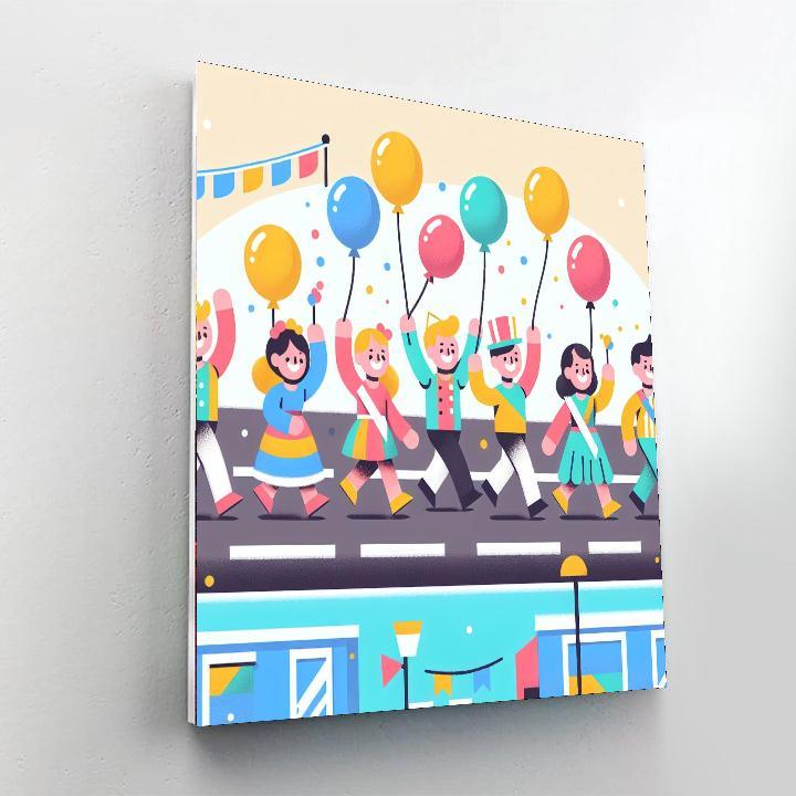 Colorful Parade Paint By Number
