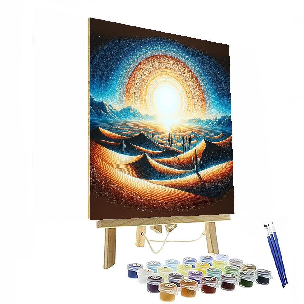 Desert Mirage Landscape Paint By Number