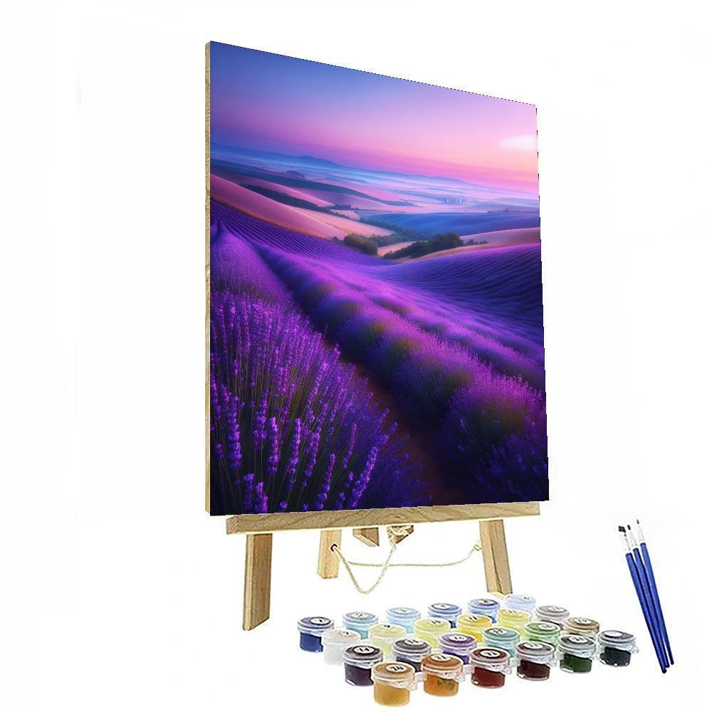 Serene Lavender Horizon Paint By Numbers