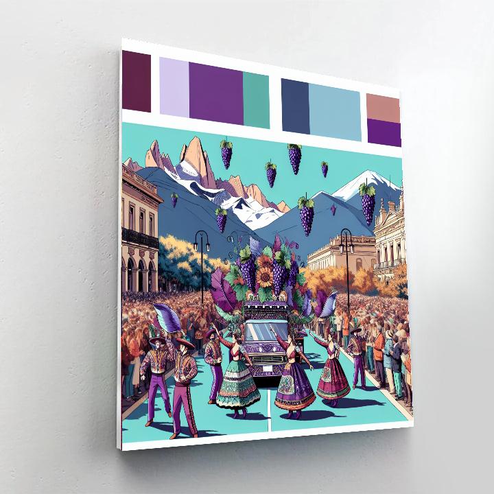Fiesta Nacional De La Vendimia - Mendoza, Argentina Numbered Painting Kits