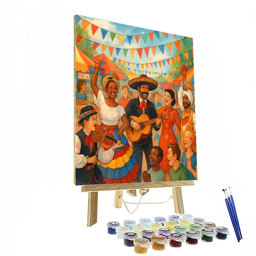 World Cultural Festival Painting Number Kit