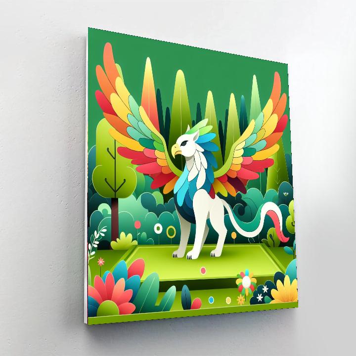 Mythical Griffin Glade Paint By Numbers Art