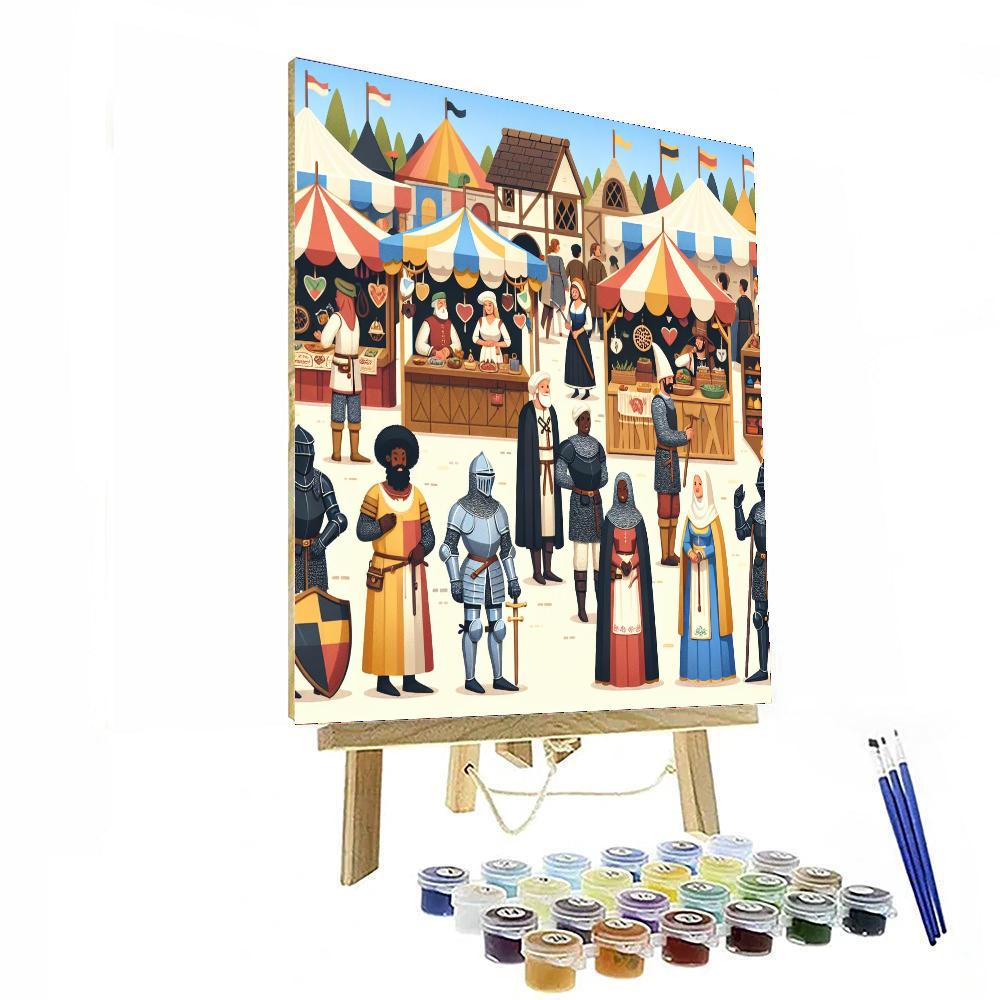 Medieval Fair Adventure Numbered Painting Kits