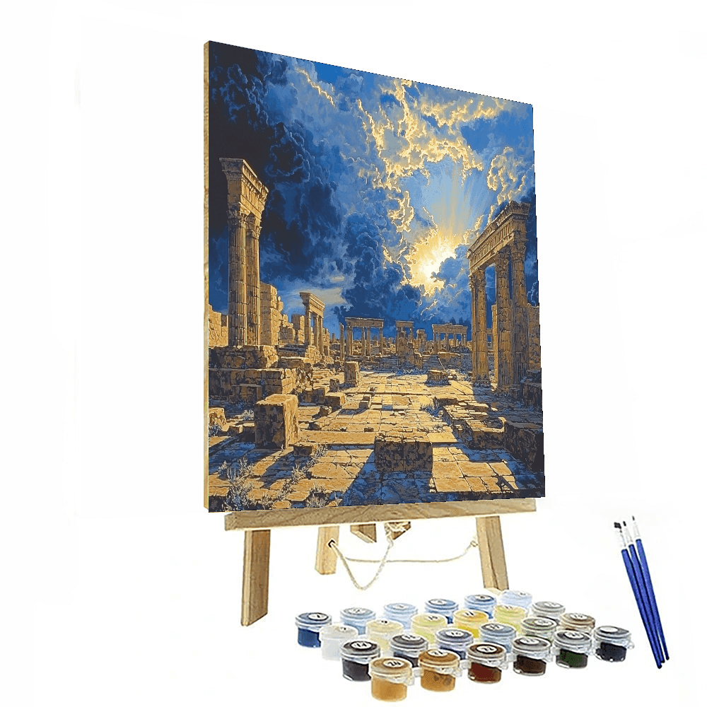 John Martin Inspired Ancient Majesty  Paint By Numbers